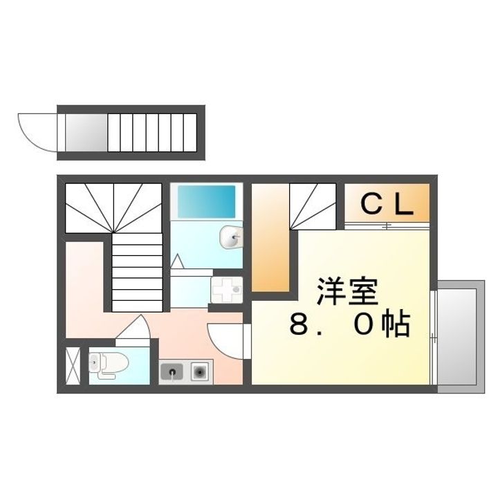レオパレスさぬき206の間取り