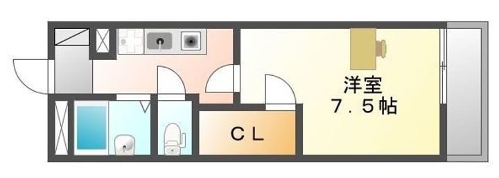 レオパレスサンサン木の実303の間取り