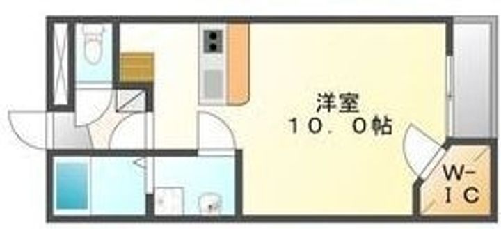 ミランダリゼやまのきた208の間取り