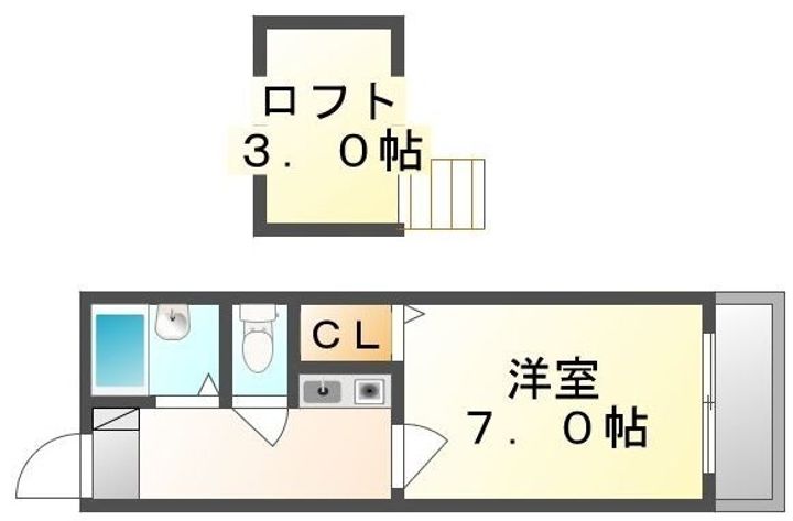 レオパレス藤塚104の間取り