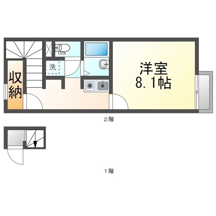 レオネクスト久米東Ⅱ201の間取り