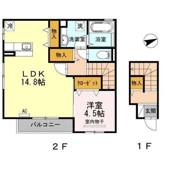 ジラソーレf201の間取り