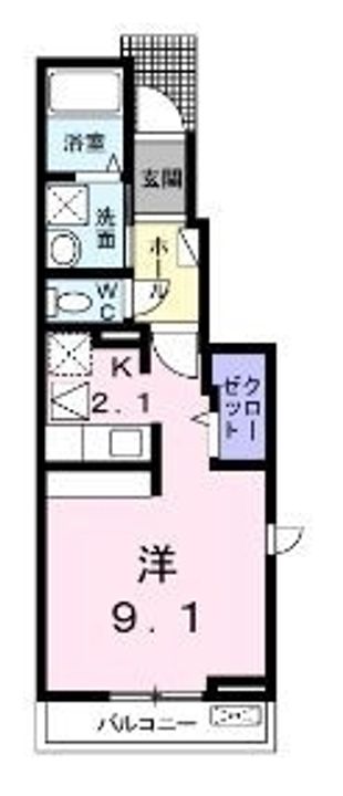 ラヴィエール101の間取り