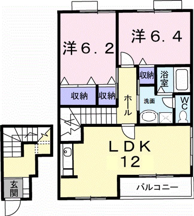 メゾニティ―A203の間取り