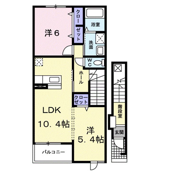 オーヴ Doki A201の間取り
