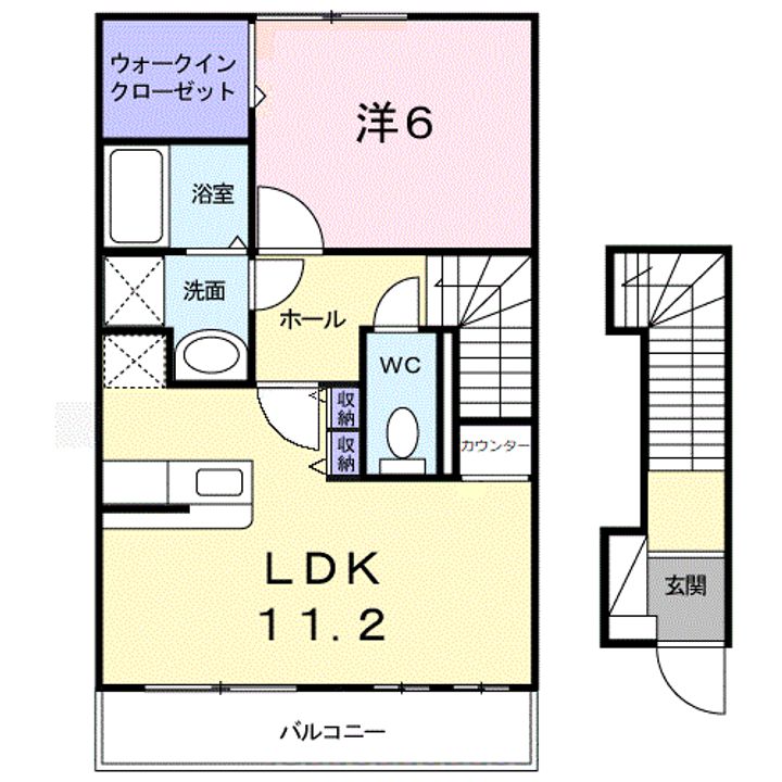 クレイン202の間取り