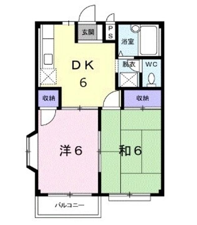 エルディム森Ⅱ202の間取り