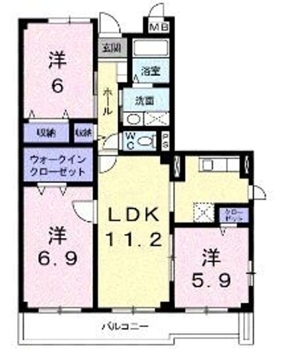 ANNEX-Ⅱ301の間取り