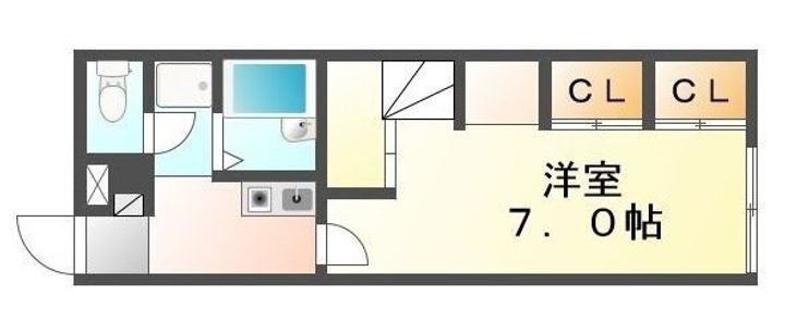 レオパレス富101の間取り