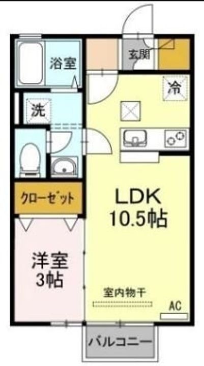ユーラナス木太107の間取り