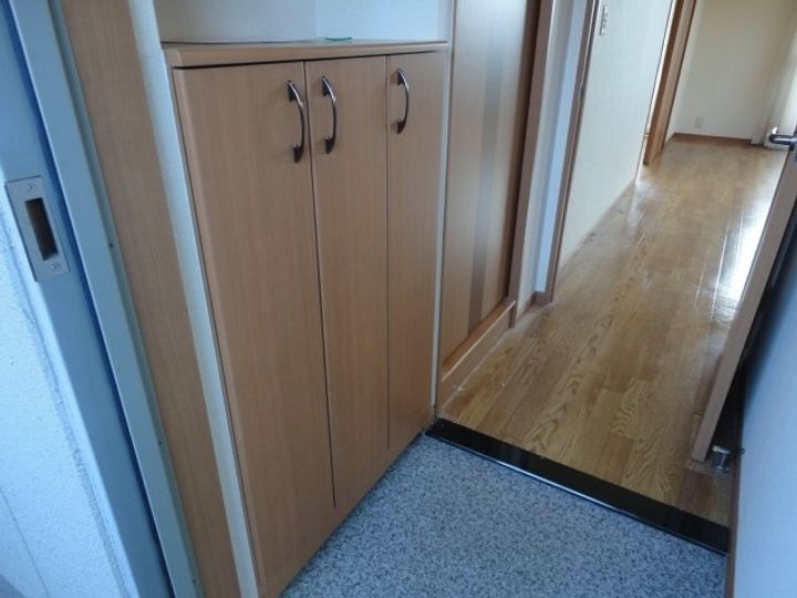 ルナガーデン203の玄関