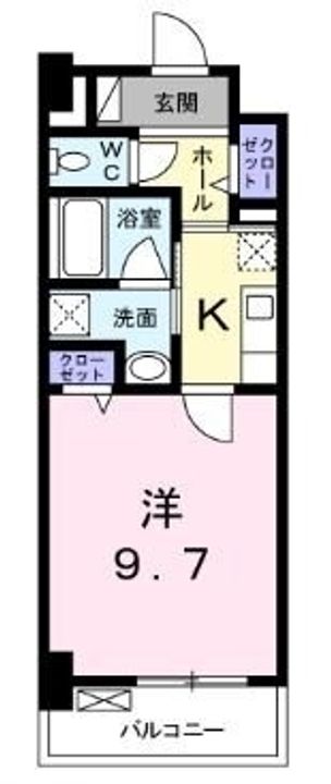 クラール花ノ宮402の間取り