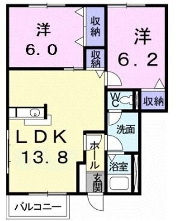プティファミール C101の間取り