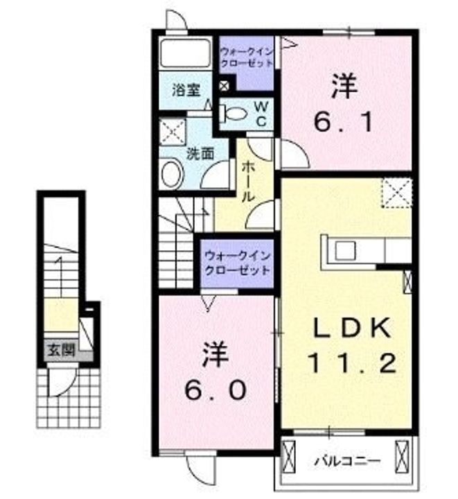 アグレアーブルⅡ203の間取り