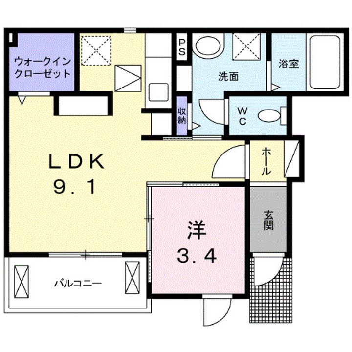 グラナーダ A102の間取り