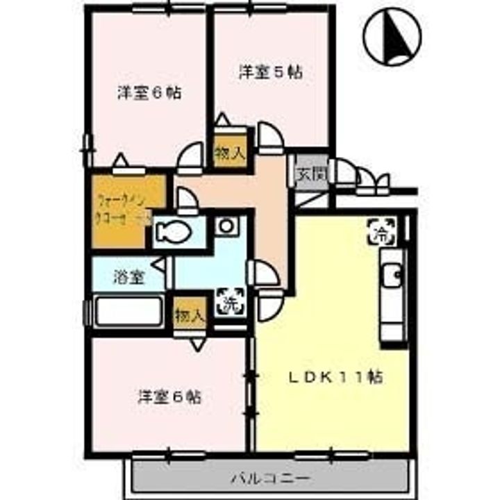 ルコネッサンス106の間取り