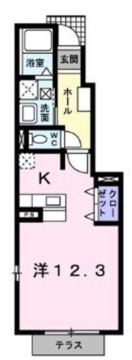 メリオル カザ B103の間取り