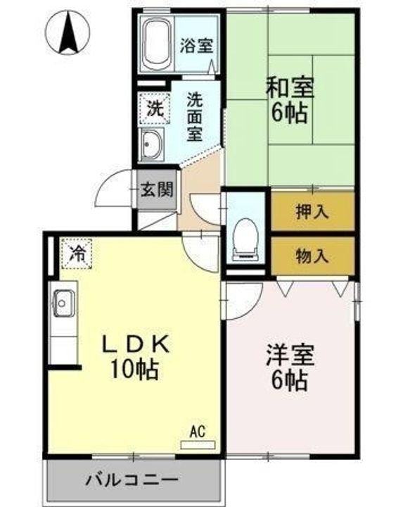 ファミーユタイチ A棟301の間取り