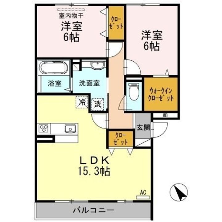 コンフォール203の間取り