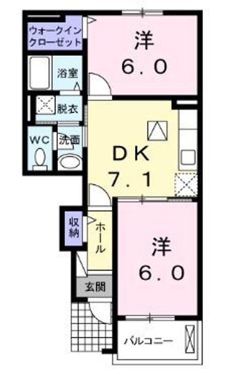 ラフレシールC103の間取り