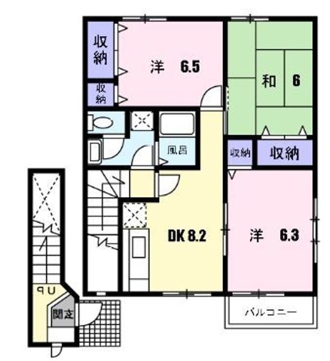 ボナールB203の間取り