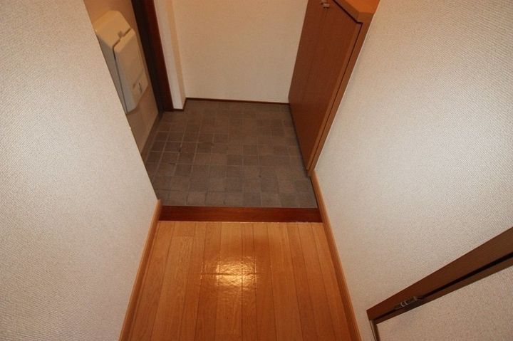 アンソレイエ302の玄関