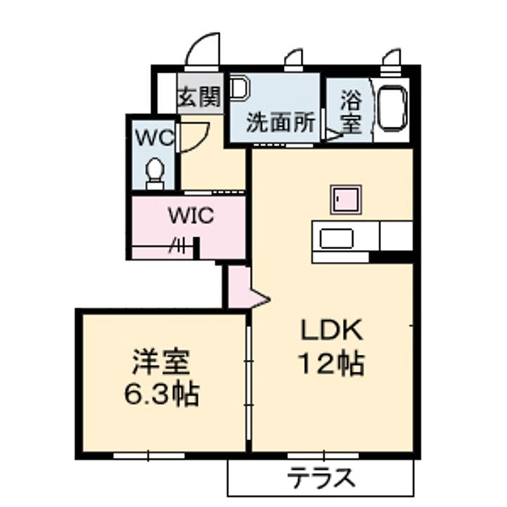グランドメゾン仲 壱番館102の間取り