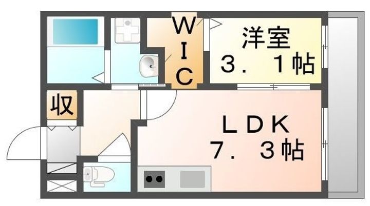 THE APARTMENT福山駅前0205の間取り