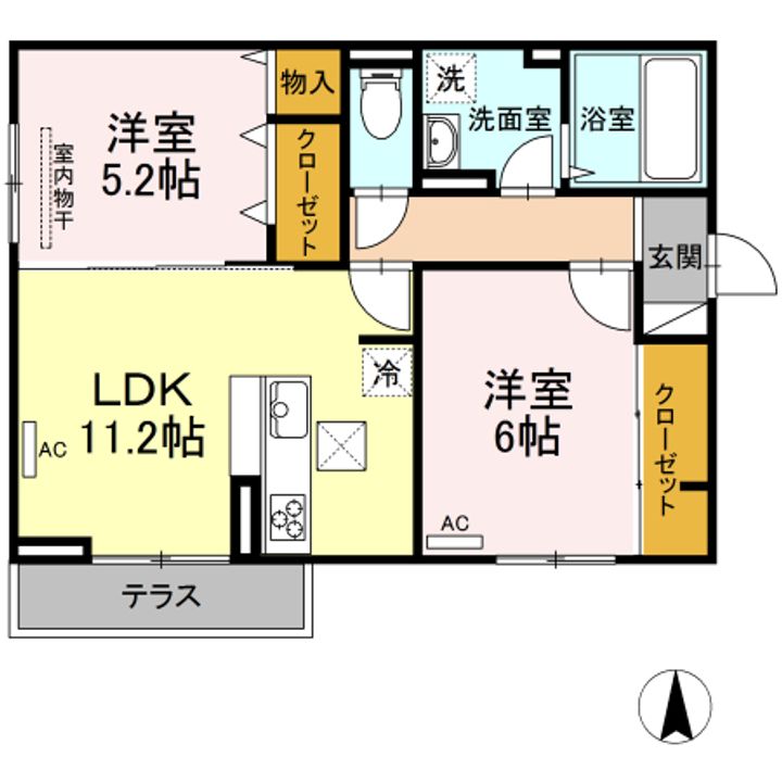 エクイティ神村0301の間取り