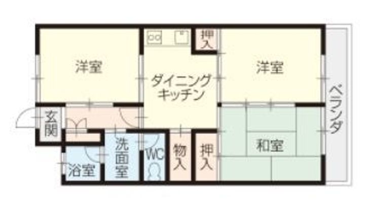 レジデンス三吉303の間取り