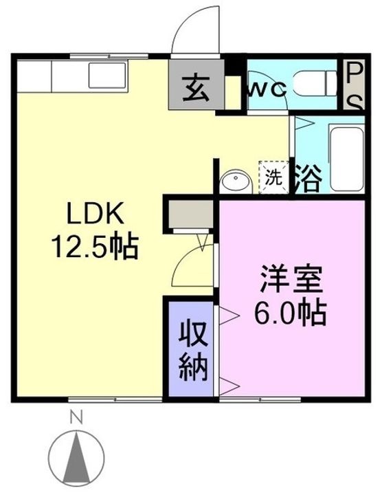 ハイネス本庄206の間取り