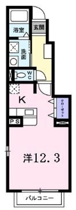 ベルシティSato A103の間取り