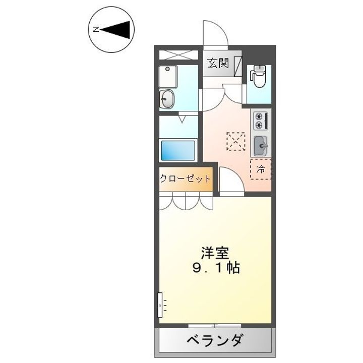レジデンス明神206の間取り