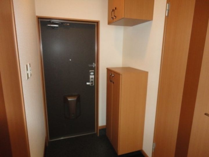 レジデンス明神206の玄関