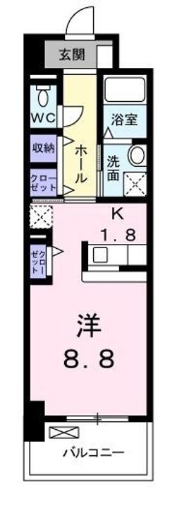 ヴィアーレ 光南0302の間取り