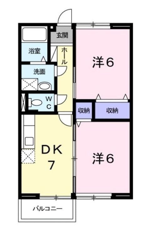 ウッドフィールドB201の間取り