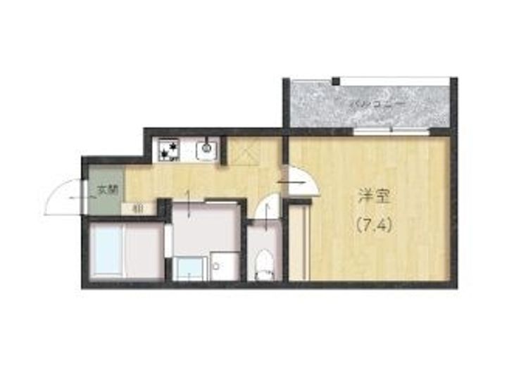 Comfort三吉南103の間取り