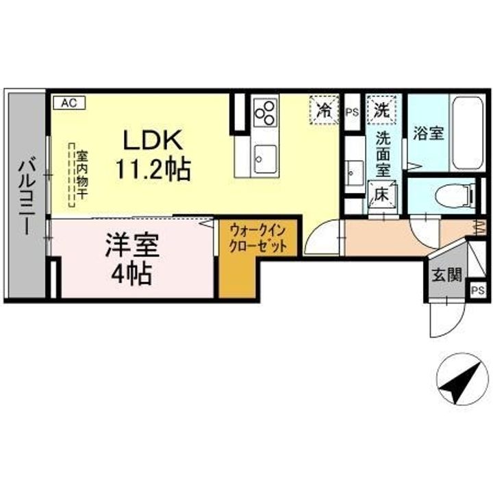 D-roomCⅧ0102の間取り