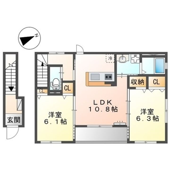 グランディール C202の間取り
