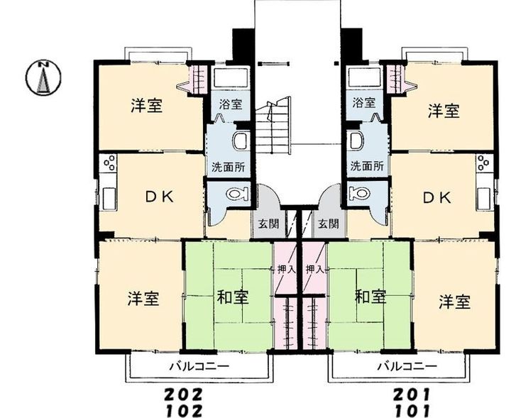 アメニックス福山 壱番館102の間取り