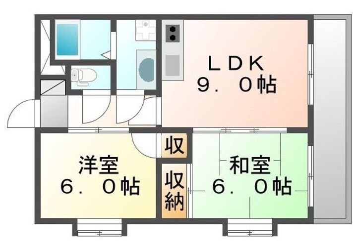 サンオーレ川口401の間取り