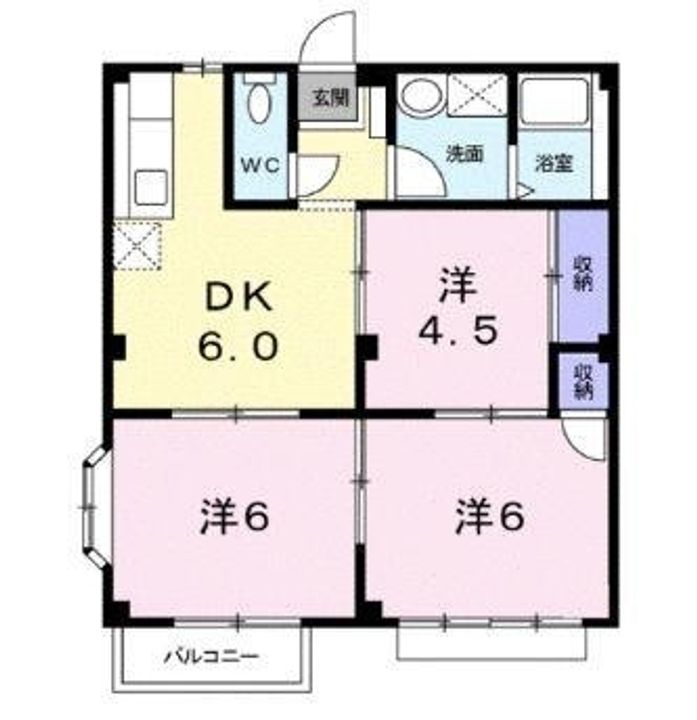 エルディムルナA204の間取り