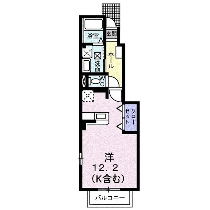 ラフィネロジュマンC103の間取り