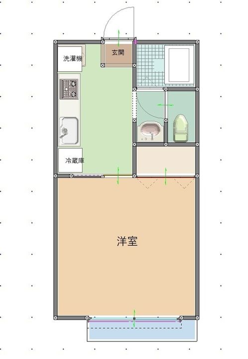 ミナミハイツ103の間取り