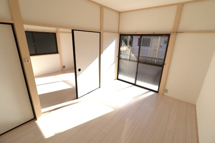ハイツフレンド高崎Ⅱ・Ⅲ 前橋高崎の中間に位置するお部屋 シャワー付独立洗面台新設202の居間
