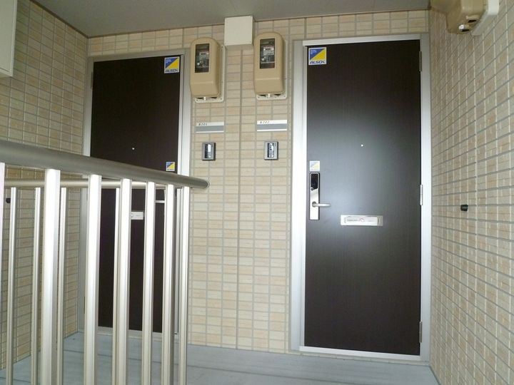 アルカンシェルB202の玄関