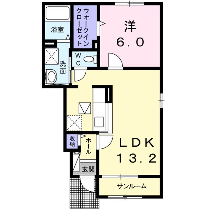 ステラ―ト ホワイト103の間取り