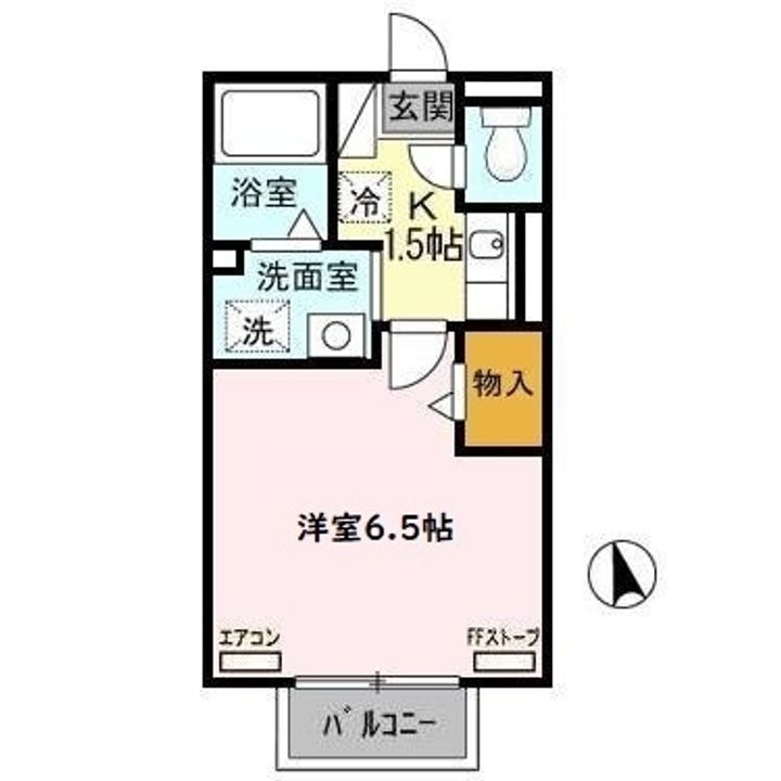 セジュールみなみ202の間取り