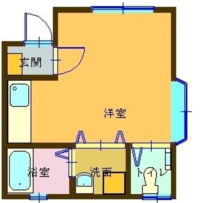 亀山ハウス6の間取り
