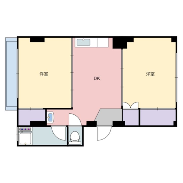 青葉マンション202の間取り